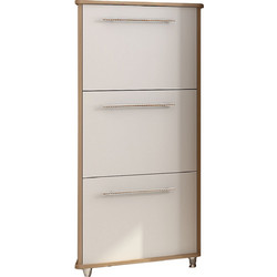 Alphab2b Niag 580 3D Παπουτσοθήκη Ξύλινη Sonoma Μ58xΠ26.5xΥ132cm SO-NI5803DWH