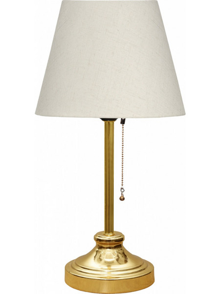 HomeMarkt HM7591.02 Πορτατίφ Ε27 Λευκό Χρυσό Φ22xΥ45cm
