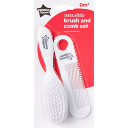 Tommee Tippee Essentials Baby Brush & Comb Set Κωδ 43309940 Σετ Βούρτσα & Χτένα για το Απαλό Δέρμα του Μωρού 0m+ 1 Τεμάχιο