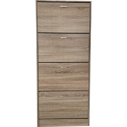 Campus Παπουτσοθήκη Ξύλινη Φυσικό Χρώμα Μ63xΠ24xΥ150cm 63-35280-29