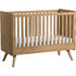 PoliHome Vintage Κούνια για Στρώμα 60x120cm Καφέ
