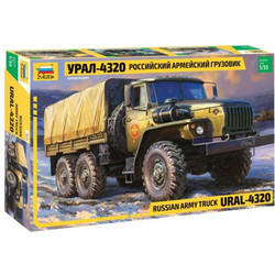 Zvezda Russian Army Truck URAL 4320 Συναρμολογούμενο Πλαστικό Μοντέλο Φορτηγού 1:35
