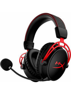 HyperX Cloud Alpha Ασύρματο Gaming Headset Over Ear Black Red
