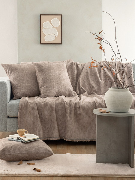Dimcol Σετ Σεντόνια Υπέρδιπλα Φανελένια 220x240 Hor. Stripes 01