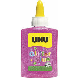 Κόλλα UHU glitter 88.5ml/90gr shiny ροζ (49992)