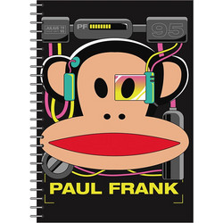 Back Me UP Paul Frank Tech Σπιράλ Τετράδιο Ριγέ A4 70 Φύλλων 2 Θεμάτων Μαύρο 346-77440