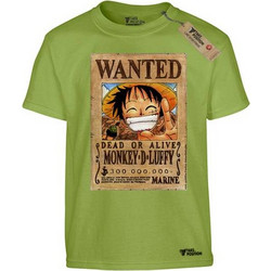 Takeposition Anime One Piece Monkey Luffy Παιδικό T-Shirt Κοντομάνικο Lime 806-1012