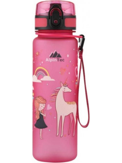 AlpinPro AlpinTec Kids Princess Παιδικό Μπουκάλι Πλαστικό BPA Free Φούξια 500ml