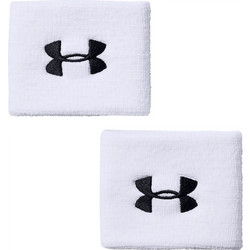 UNDER ARMOUR Performance Wristbands 1276991-100 Λευκό Μαύρο