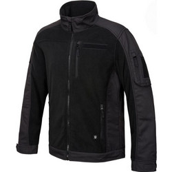 Brandit Ripstop Ανδρική Ζακέτα Fleece με Φερμουάρ Μαύρη 5026.2