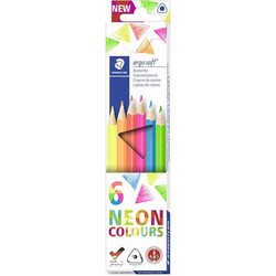 Staedtler Ergo Soft Neon Ξυλομπογιές Σετ 6τμχ