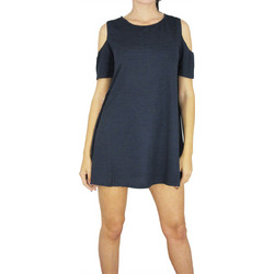 Μίνι swing φόρεμα navy με cut out ώμους d574