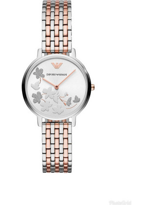 Emporio Armani Kappa Γυναικείο Ρολόι με Ασημί Μεταλλικό Μπρασελέ AR11113