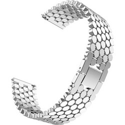 Μπρασελέ Ατσάλινο B020122SL 22mm κατάλληλο για Smartwatch Ασημί