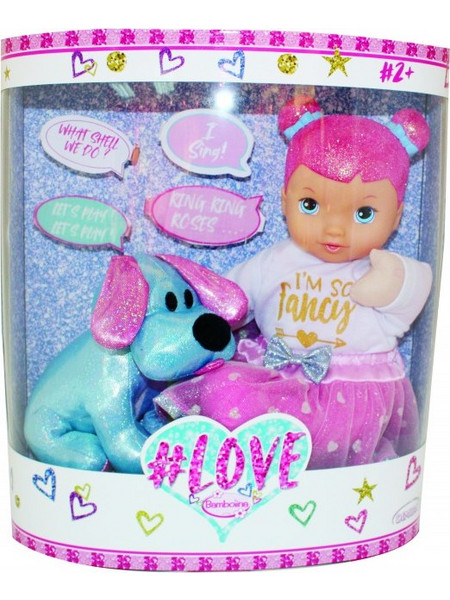 Just Toys Bambolina Love Doll Με Το Σκυλάκι Της