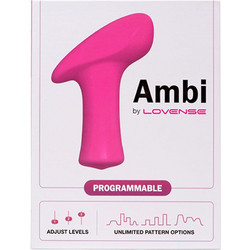 Lovense Ambi Δονητής Μασάζ για Ζευγάρια με App Control 8.6cm Ροζ