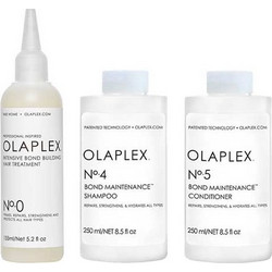 Olaplex Bond Maintenance Σετ Θεραπείας Μαλλιών για Επανόρθωση & Φριζάρισμα No0 155ml + No4 250ml + No5 250ml