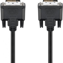 GOOBAY καλώδιο DVI-D 24+1 93573, 30AWG, Full HD, 1.8m, μαύρο 93573