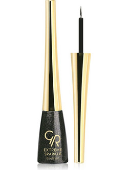 Golden Rose Extreme Sparkle Black 102 Πινέλο Eyeliner 5.5ml