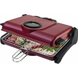 Primo AB661 Ηλεκτρική Ψησταριά Σχάρας 1200W με Καπάκι 34x25cm