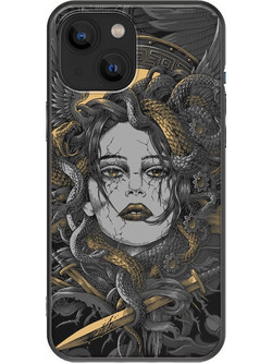 Θήκη Medussa iPhone 13 mini Black TPU (Μαύρη Σιλικόνη)