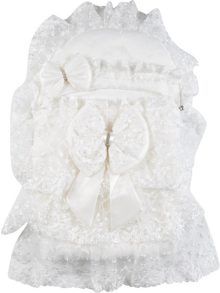 Βρεφικός υπνόσακος για κορίτσια Lace bow άσπρο