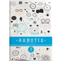 Agnotis Baby Diapers Πάνες No3 4-9Kg 50τμχ