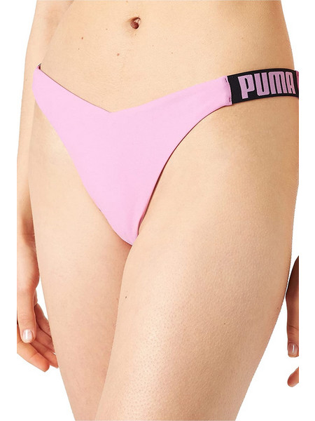 Puma V-Shape Brief Swim Αθλητικό Γυναικείο Μαγιό Bikini Bottom Ροζ 701211031-002