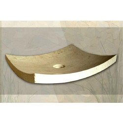 Bati Piring 50x40 cm Νιπτήρας Μπάνιου Επιτραπέζιος/Επικαθήμενος Πέτρινος Beige