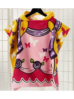 WhiteEgg Παιδικό Πόντσο Θαλάσσης Πολύχρωμο 60x60cm Τ026/3