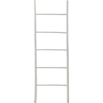 Inart Διακοσμητική Σκάλα Μπαμπού 50x150x2cm Λευκή 3-70-236-0173