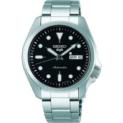Seiko 5 Sports Ανδρικό Ρολόι Αυτόματο με Ασημί Μεταλλικό Μπρασελέ SRPE55K1