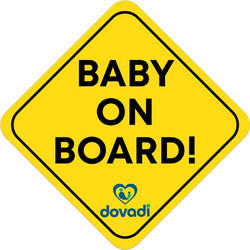 Dovadi Εξωτερικό Αυτοκόλλητο Σήμα 17x17cm Baby On Board