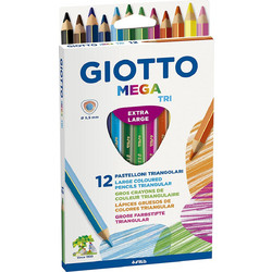 Giotto Mega Triangular Ξυλομπογιές Σετ 12τμχ