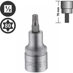 Force 34607080 Καρυδάκι Torx 1/2" - T80