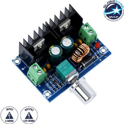 GloboStar(R) 73114 Ρυθμιστής DC Τάσης Εισόδου DC 4 Εώς 40V & Έξοδο DC 1.25 Εώς 36V Μέγιστου Φορτίου 8A
