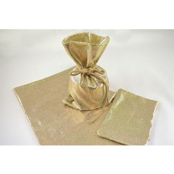 Πουγκί λονέτα foil χρυσό 14-40 cm X 20-50 cm
