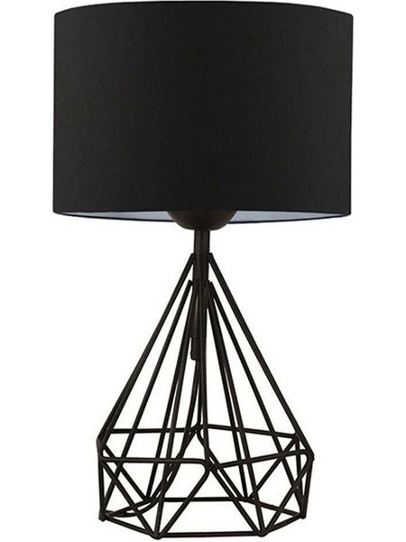 Pakoworld PWL-1079 Πορτατίφ Ε27 Μαύρο Φ24xΥ41cm