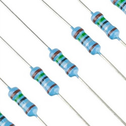 5pcs 1MΩ 1/4W Metal Film Resistors 1MΩ 1%