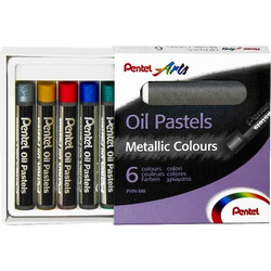 Λαδοπαστέλ Pentel Metallic Colours 6Τεμ. PHN-M6