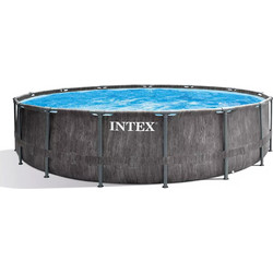 Intex Greywood Prism Frame 26742 Πισίνα Πλαστική με Μεταλλικό Σκελετό & Αντλία Φίλτρου Φ457x122cm