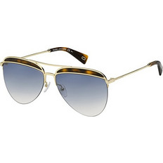 Marc Jacobs MJ268/S 086/1V Γυναικεία Γυαλιά Ηλίου Aviator Μεταλλικά Χρυσά με Μπλε Degradee Φακό