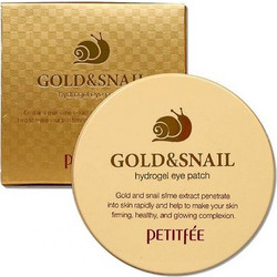 Petitfee Gold & Snail Hydrogel Eye Patches για Ενυδάτωση με Εκχύλισμα Σαλιγκαριού 60τμχ