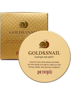 Petitfee Gold & Snail Hydrogel Eye Patches για Ενυδάτωση με Εκχύλισμα Σαλιγκαριού 60τμχ