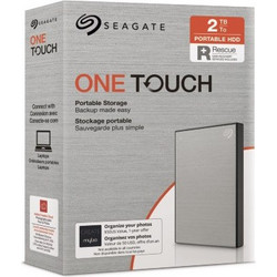 Seagate One Touch 2TB Εξωτερικός Σκληρός Δίσκος HDD 2.5" USB 3.0 Silver