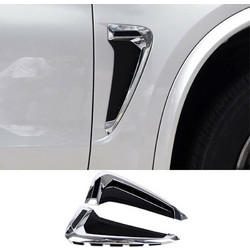 Αεραγωγοί Φτερών Για Bmw X5 F15 13-18 M-Look Χρώμιο / Μαύρο 2 Pcs
