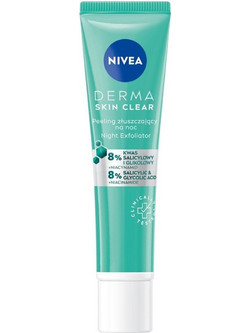 Nivea Derma Skin Clear Night Exfoliator Μανδελικό Peeling Προσώπου 40ml