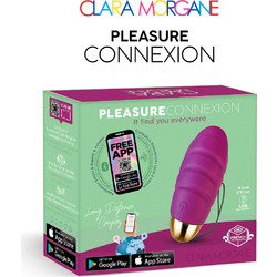Clara Morgane Pleasure Connection Egg Δονητής Egg για Ζευγάρια με App Control Μωβ