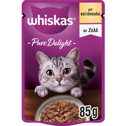 Whiskas Pure Delight Adult with Chicken in Jelly 85gr