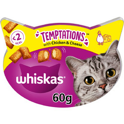 Whiskas Temptations with Chicken & Cheese 60gr
